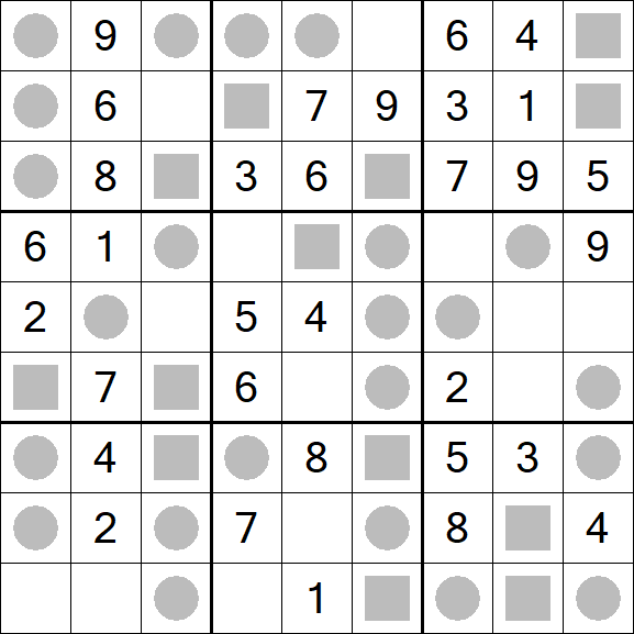 Even-Odd Sudoku - Einfach