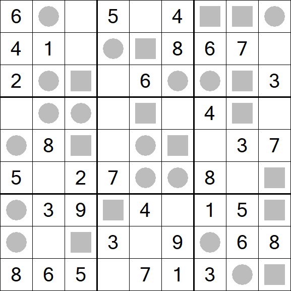 Even-Odd Sudoku - Einfach