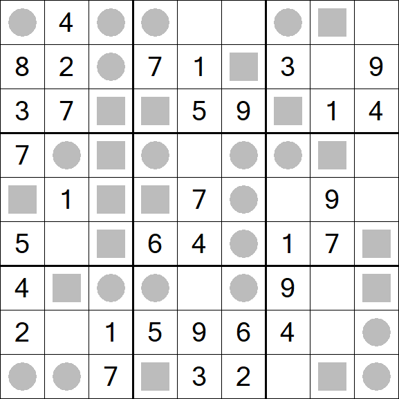 Even-Odd Sudoku - Einfach