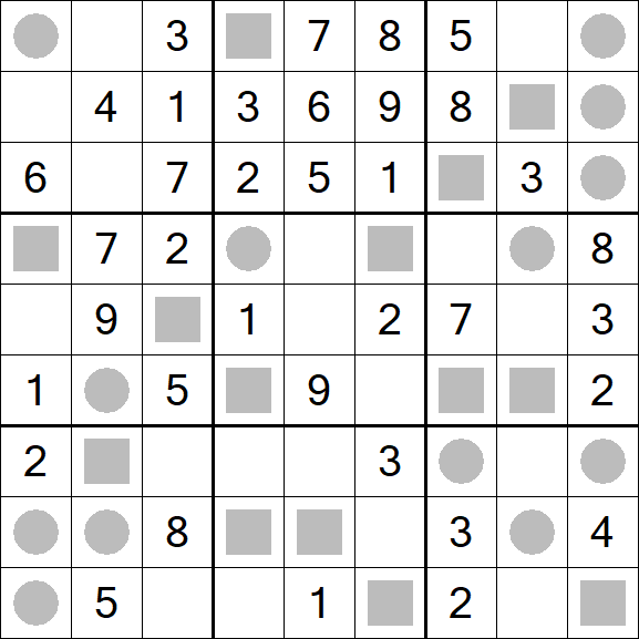 Even-Odd Sudoku - Einfach