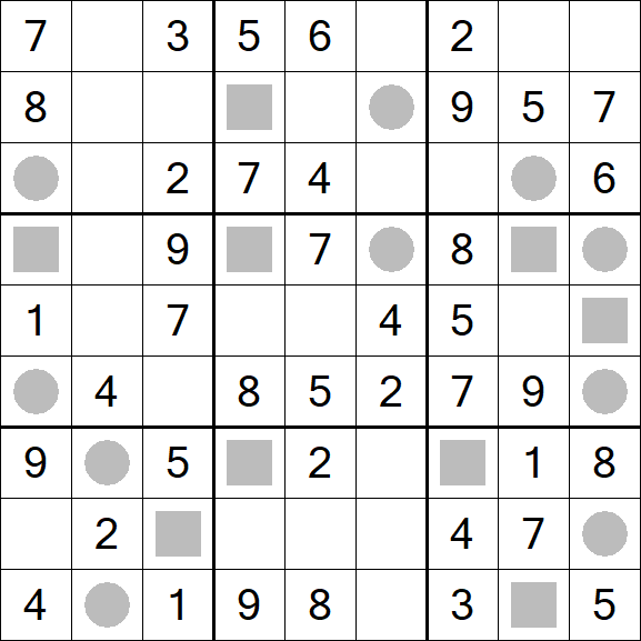 Even-Odd Sudoku - Einfach