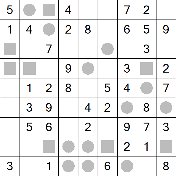 Even-Odd Sudoku - Einfach