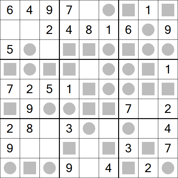 Even-Odd Sudoku - Einfach