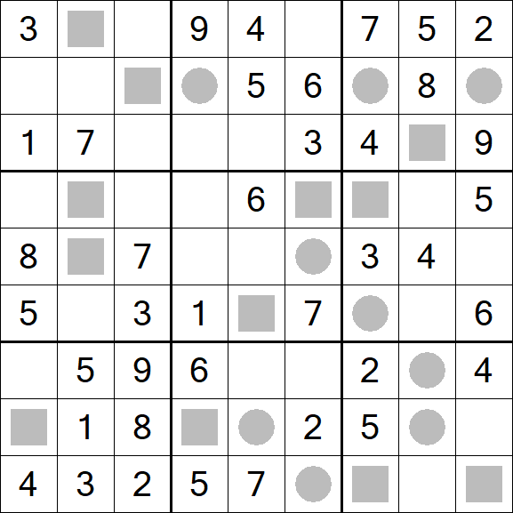 Even-Odd Sudoku - Einfach