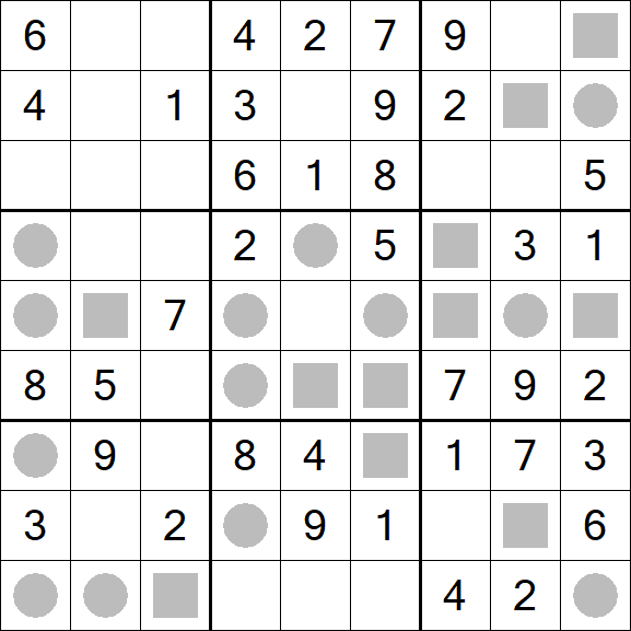 Even-Odd Sudoku - Einfach