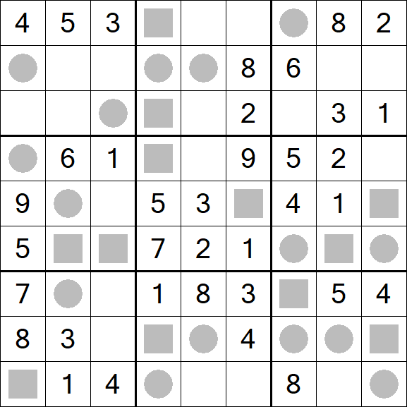 Even-Odd Sudoku - Einfach