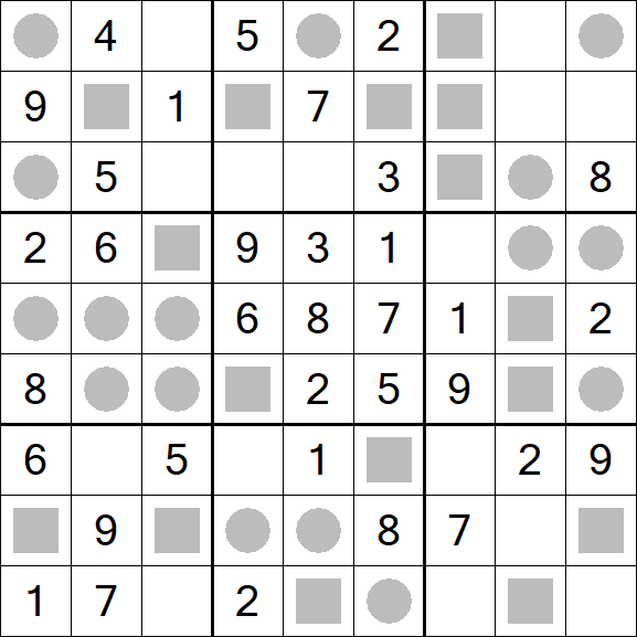 Even-Odd Sudoku - Einfach