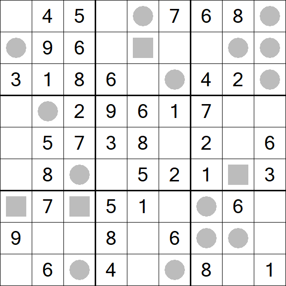 Even-Odd Sudoku - Einfach