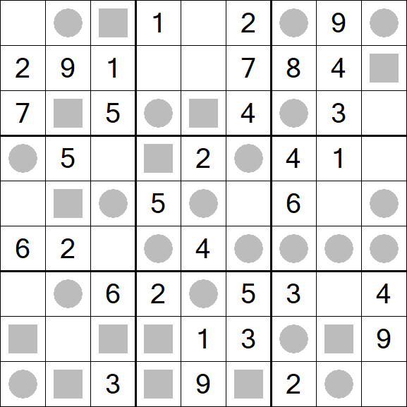 Even-Odd Sudoku - Einfach