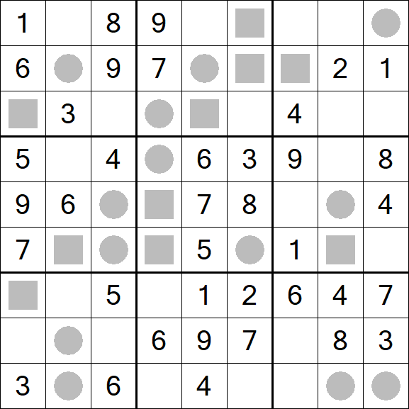 Even-Odd Sudoku - Einfach
