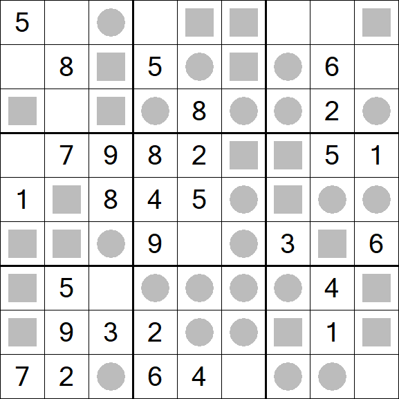 Even-Odd Sudoku - Einfach