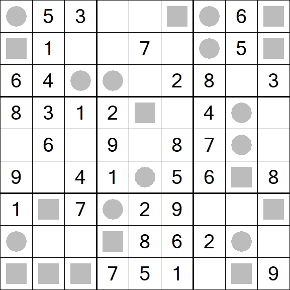 Even-Odd Sudoku - Einfach