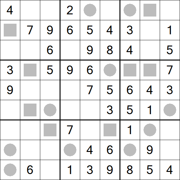 Even-Odd Sudoku - Einfach