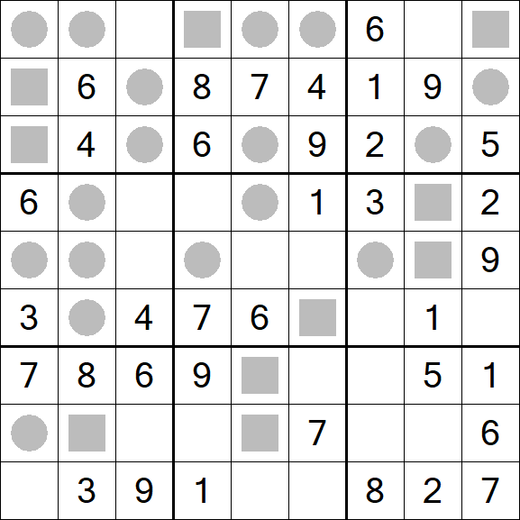 Even-Odd Sudoku - Einfach