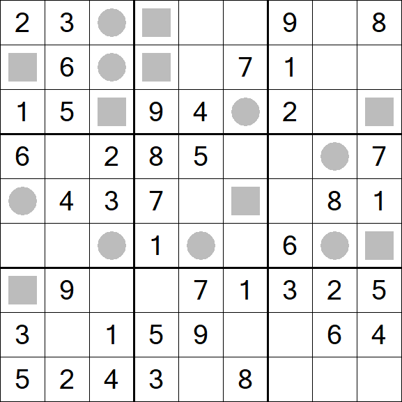 Even-Odd Sudoku - Einfach