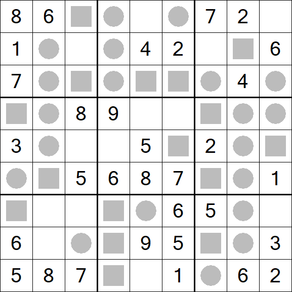 Even-Odd Sudoku - Einfach