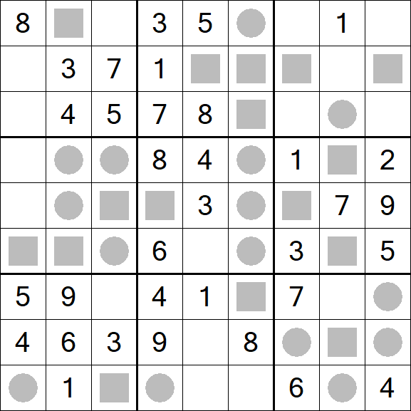 Even-Odd Sudoku - Einfach