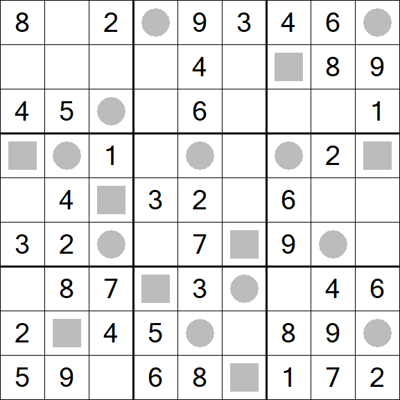 Even-Odd Sudoku - Einfach