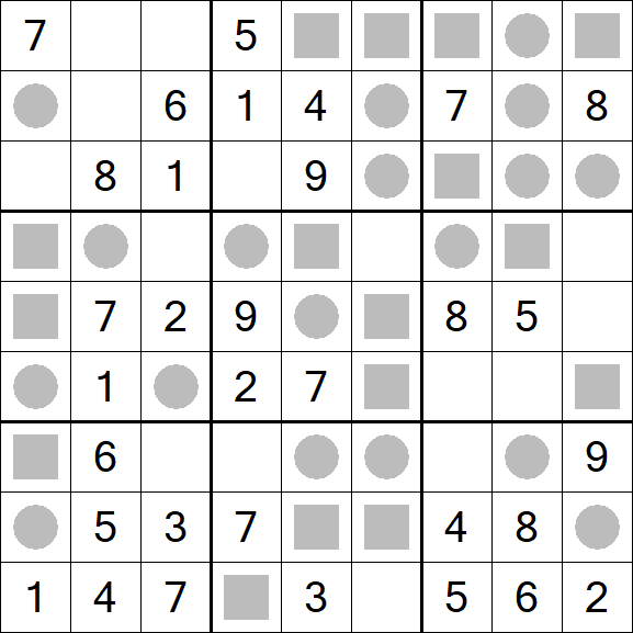 Even-Odd Sudoku - Einfach