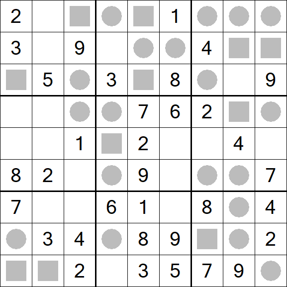 Even-Odd Sudoku - Einfach