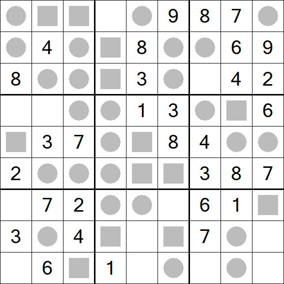 Even-Odd Sudoku - Einfach