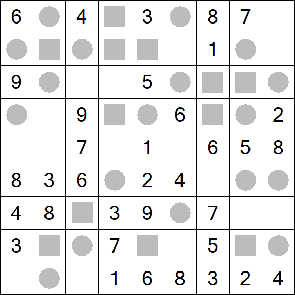 Even-Odd Sudoku - Einfach