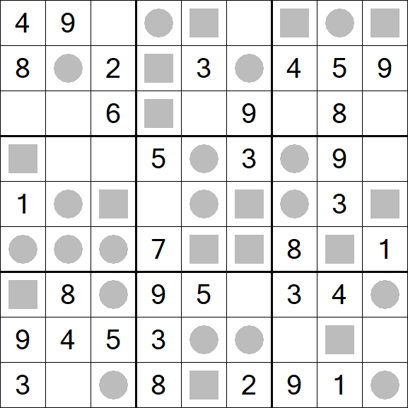 Even-Odd Sudoku - Einfach