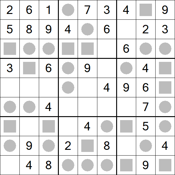 Even-Odd Sudoku - Einfach