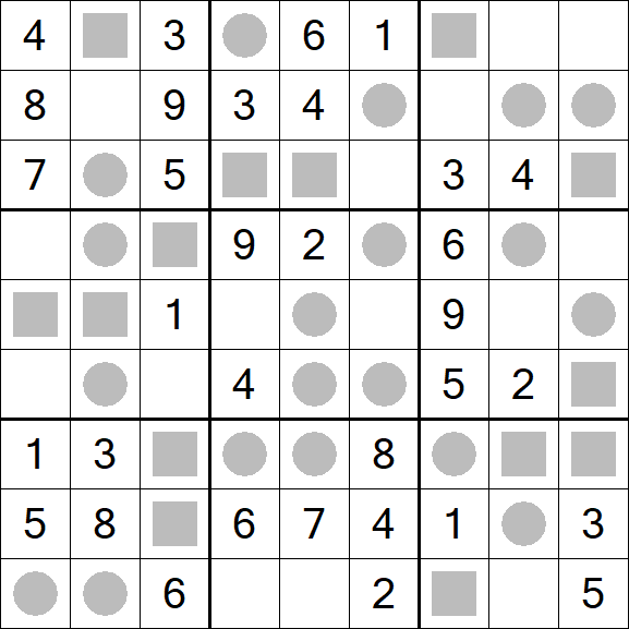 Even-Odd Sudoku - Einfach