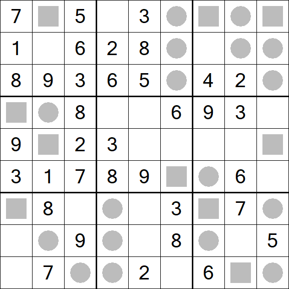Even-Odd Sudoku - Einfach