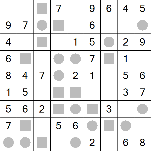 Even-Odd Sudoku - Einfach