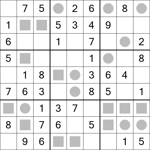 Even-Odd Sudoku - Einfach