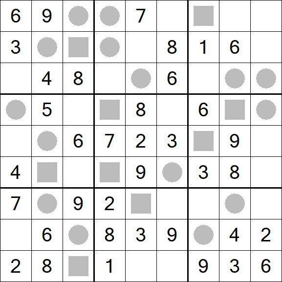 Even-Odd Sudoku - Einfach