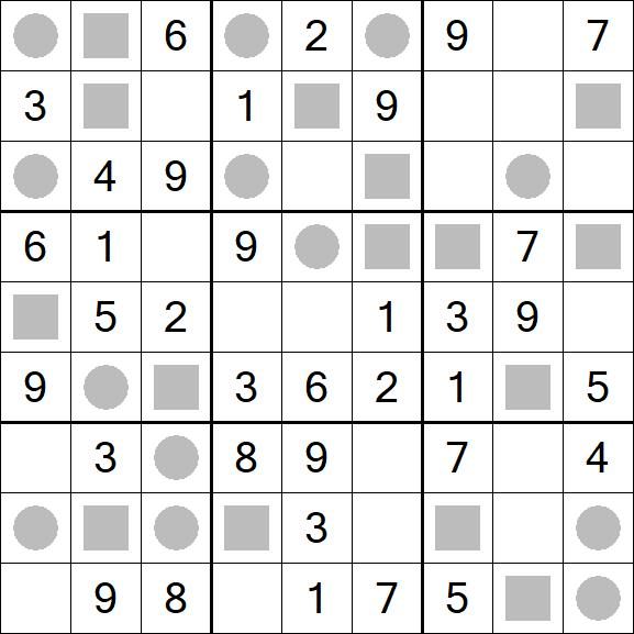 Even-Odd Sudoku - Einfach