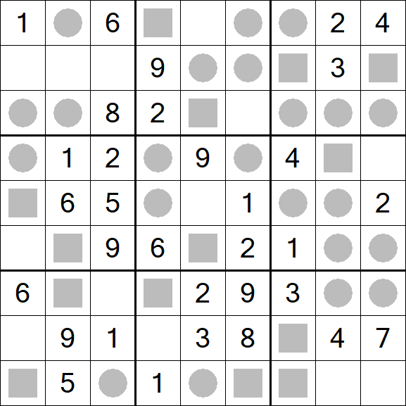 Even-Odd Sudoku - Einfach