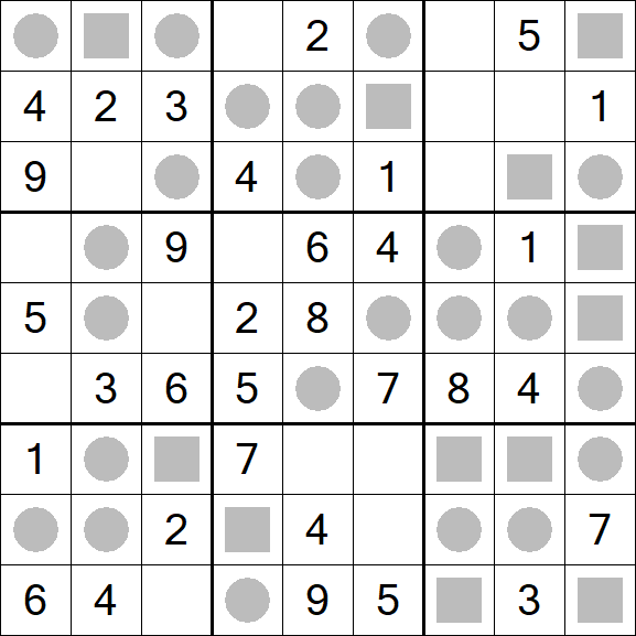 Even-Odd Sudoku - Einfach
