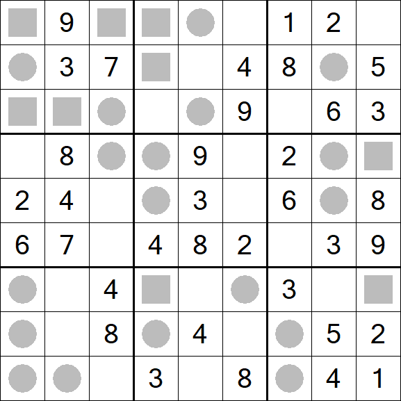 Even-Odd Sudoku - Einfach