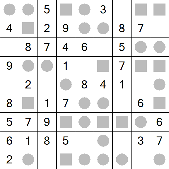 Even-Odd Sudoku - Einfach