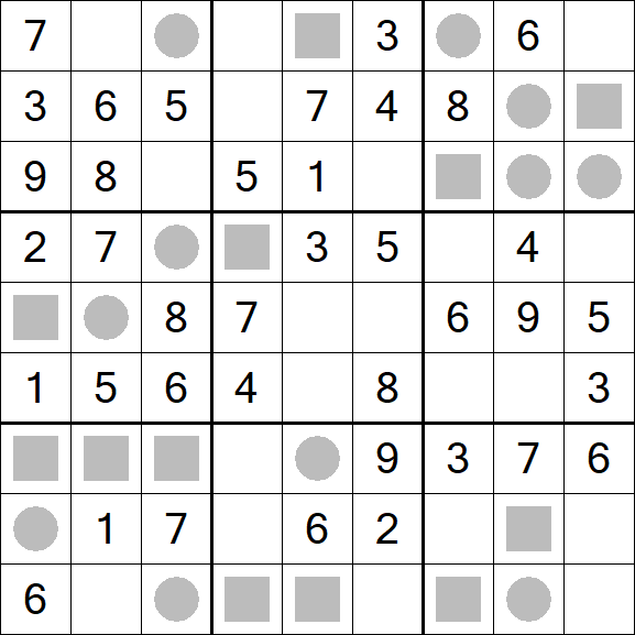 Even-Odd Sudoku - Einfach