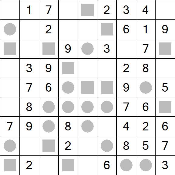 Even-Odd Sudoku - Einfach