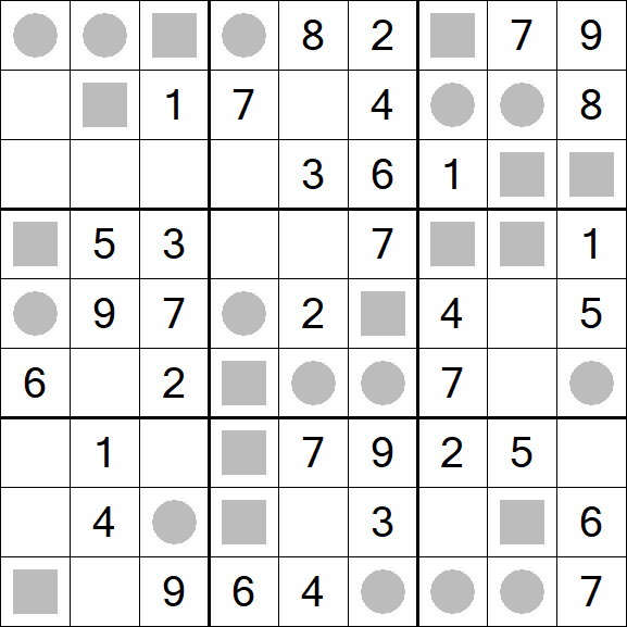 Even-Odd Sudoku - Einfach
