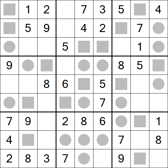 Even-Odd Sudoku - Einfach