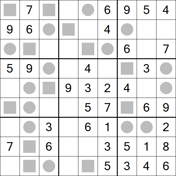 Even-Odd Sudoku - Einfach
