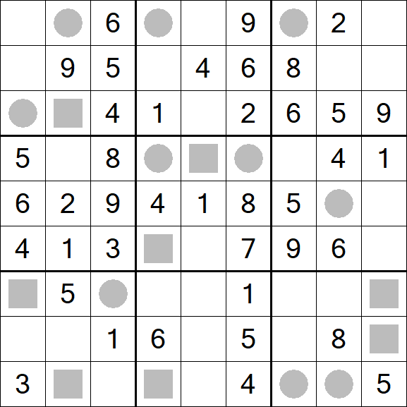 Even-Odd Sudoku - Einfach