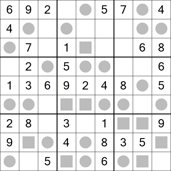 Even-Odd Sudoku - Einfach