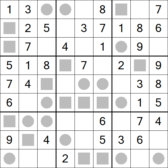 Even-Odd Sudoku - Einfach
