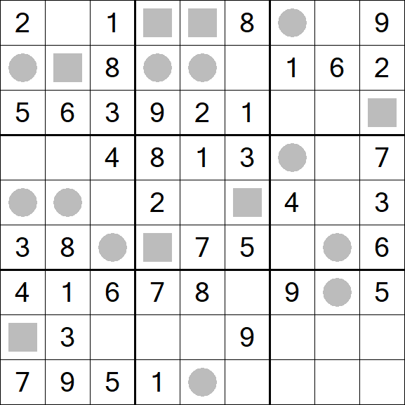 Even-Odd Sudoku - Einfach