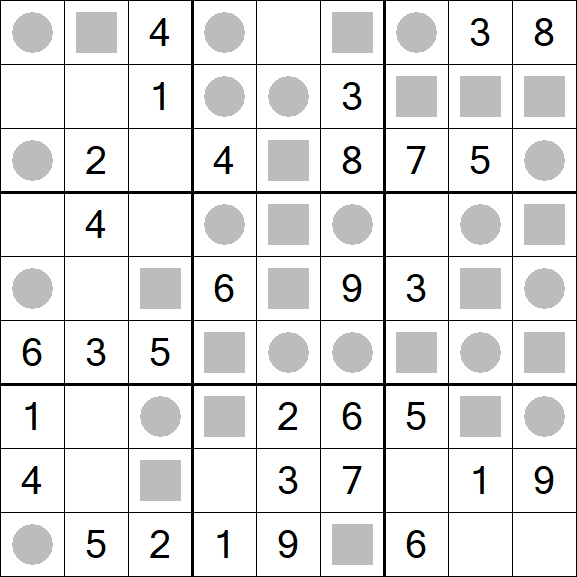 Even-Odd Sudoku - Einfach