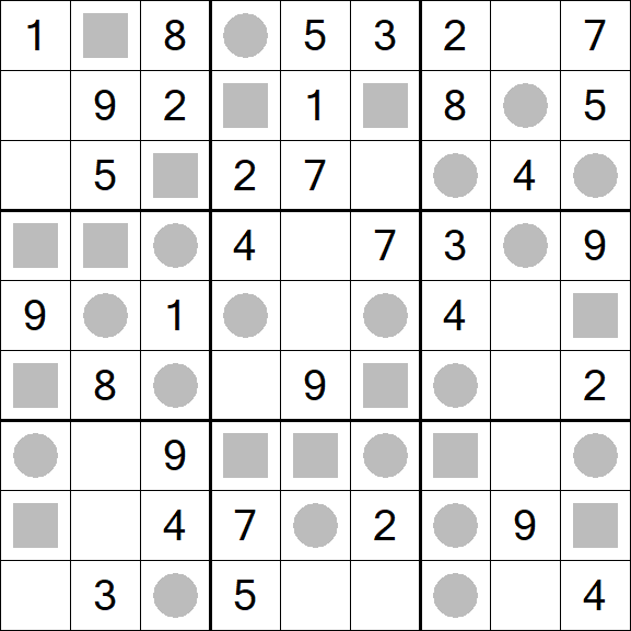 Even-Odd Sudoku - Einfach