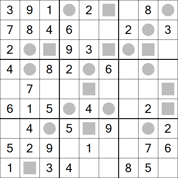 Even-Odd Sudoku - Einfach